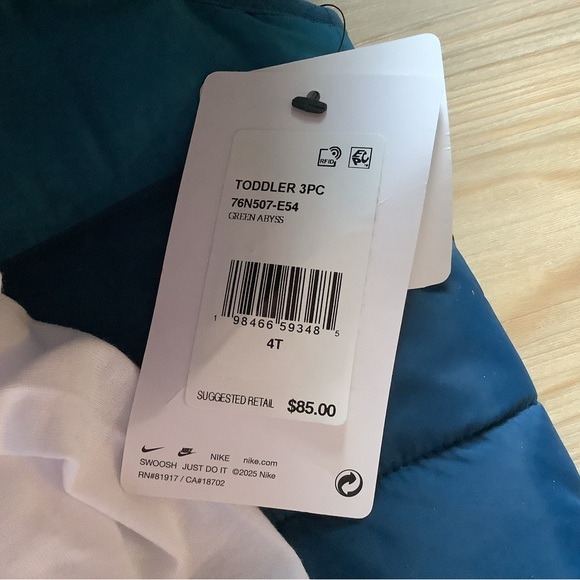 Nike toddler boys 3pc vest set size 4T(NWT)~PRICE IS FIRM~ - Picture 5 of 5